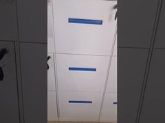 5mm ακρών κάθετο 3 συρταριών ντουλάπι αρχειοθέτησης χάλυβα ντουλαπιού αρχειοθέτησης κάθετο με την ένωση του φραγμού