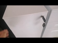 Η λεπτή πλευρά ανοίγει 3 κινητούς κατασκευαστές γραφείων βάθρων γραφείων χάλυβα συρταριών