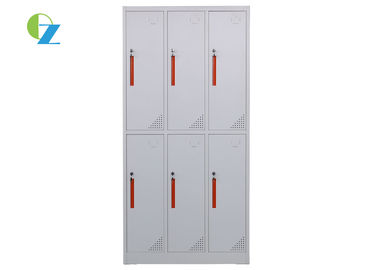 1850mm Height 6 Door Steel Locker Storage Cabinet For Sports Club / Hospital