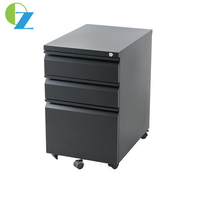 Goose Neck 3 Drawer Rotating Filing Cabinet Mobile Pedestal Assembled