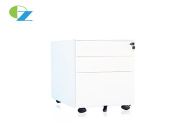 W390mm Office Metal Mobile Pedestal Cabinet Sliding Door Assembled Construction