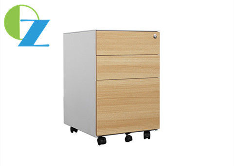 5MM Edge H610mm Mobile Pedestal File Cabinet Assembly Big Secend Drawer Slim