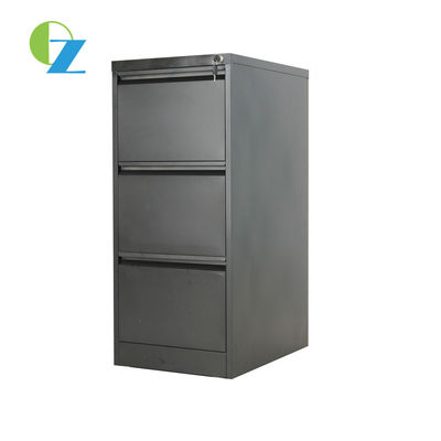 Goose Neck Handle Steel 3 Drawer Document Storage Cabinet With Lock Key